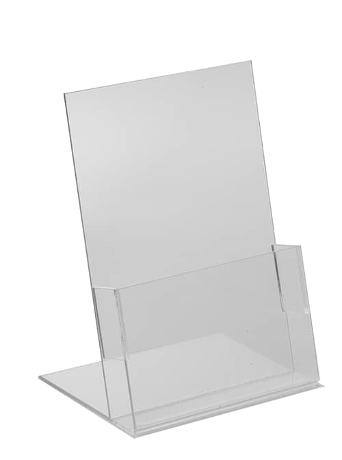 Acrylic Slant Back Sign Holder